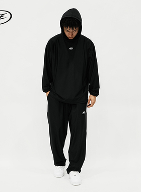 NICEID NICE春秋舒适薄款凉感运动卫裤长男女宽松束脚扎袜裤