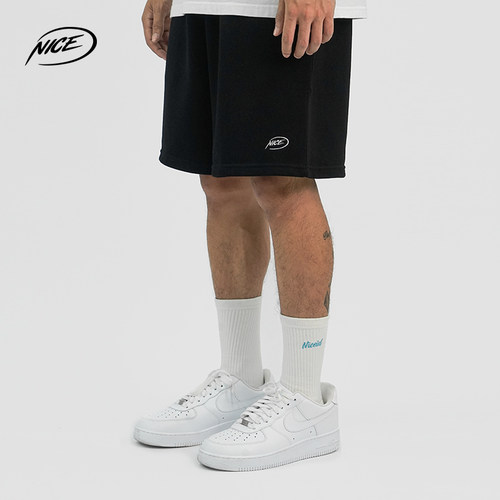 NICEID篮球运动五分裤宽松纯棉