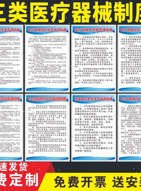 三类医疗器械管理制度牌