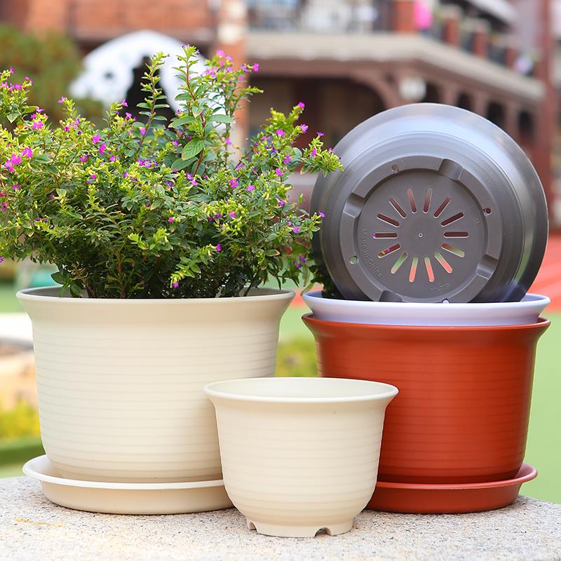加厚仿陶瓷树脂塑料加仑花盆