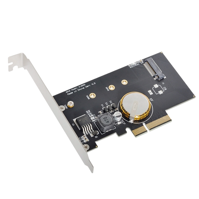 半高双挡板断电保护NVME M.2 SSD转to PCIe x4转接卡