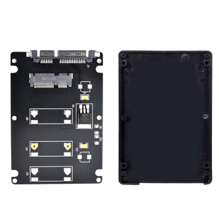 固态硬盘mini pcie SSD mSATA转接SATA 2.5"硬盘转接盒带外壳