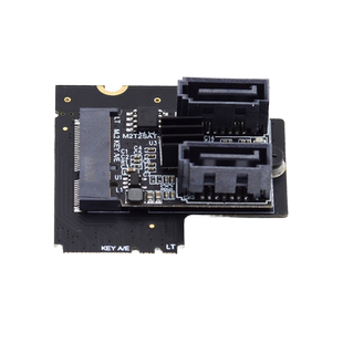 NVME硬盘转接卡 M2 NGFF KEY A-E弯头转接卡扩展WIFI口转SATA