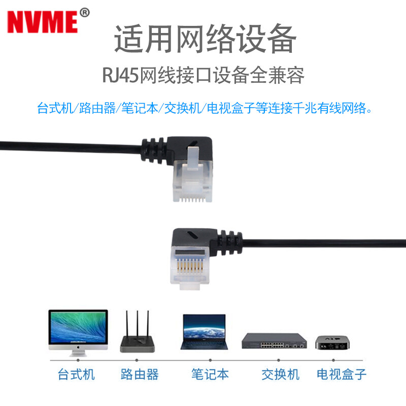 90度弯头柔软万兆3米纤细/六类极细超细网线超细/CAT6A超高