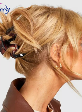 新款Goody歌妮抓夹女发爪夹后脑勺发量多盘发波浪ins大号鲨鱼夹子