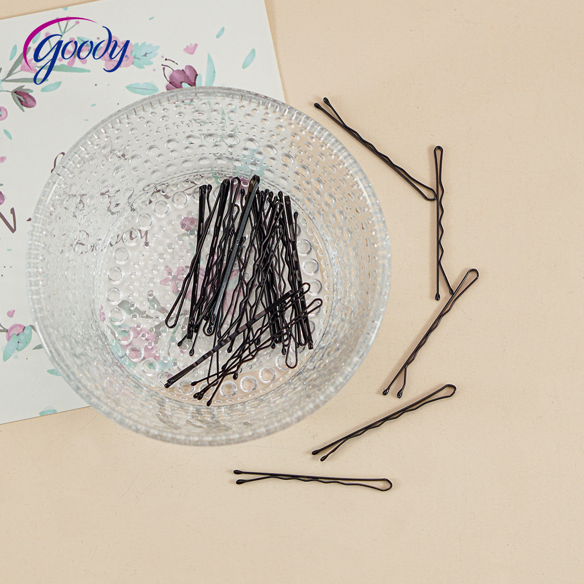 歌妮黑色刘海百搭头饰一字夹