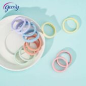 Goody歌妮发圈女扎发弹力不伤发耐用马卡龙毛巾高马尾头绳橡皮筋