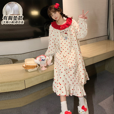 冬季睡衣冬天长款珊瑚绒法兰绒