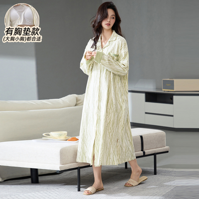 睡裙带胸垫女春秋2025新款可外穿