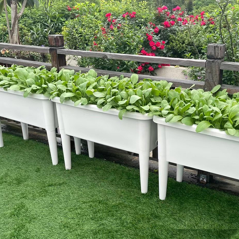 2025新款阳台种菜盆顶楼蔬菜种植盆高脚长方形花盆种植箱种菜神器