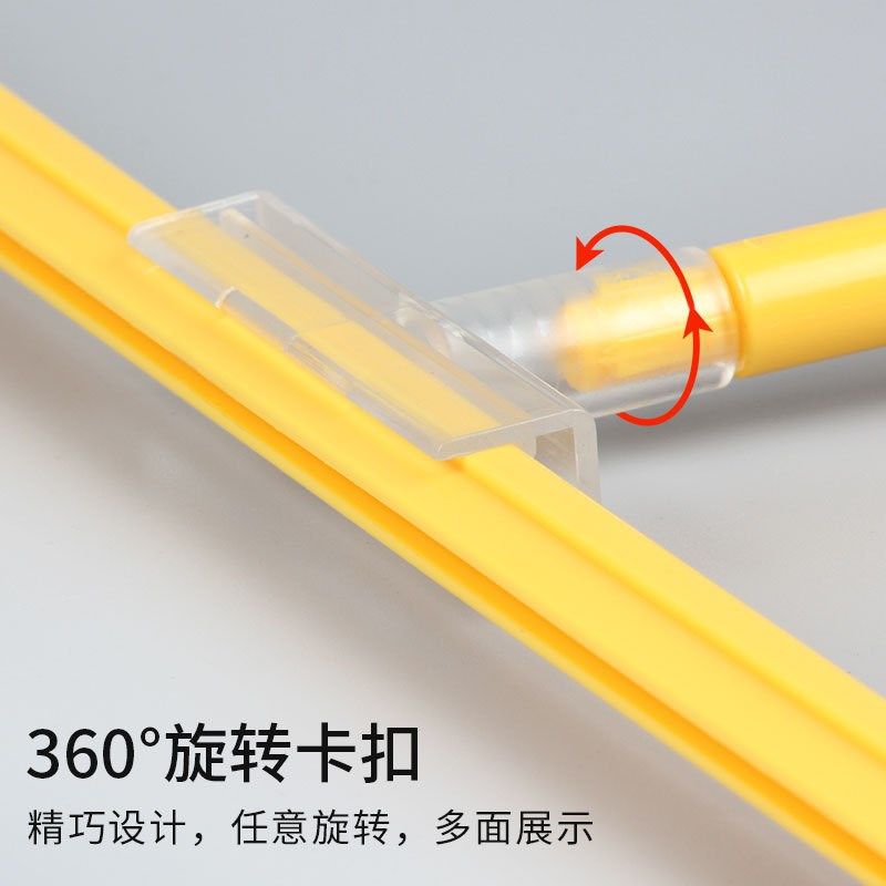 超市展示牌POP夹式展示架A4促销框服装货架标价牌双面商品价格牌