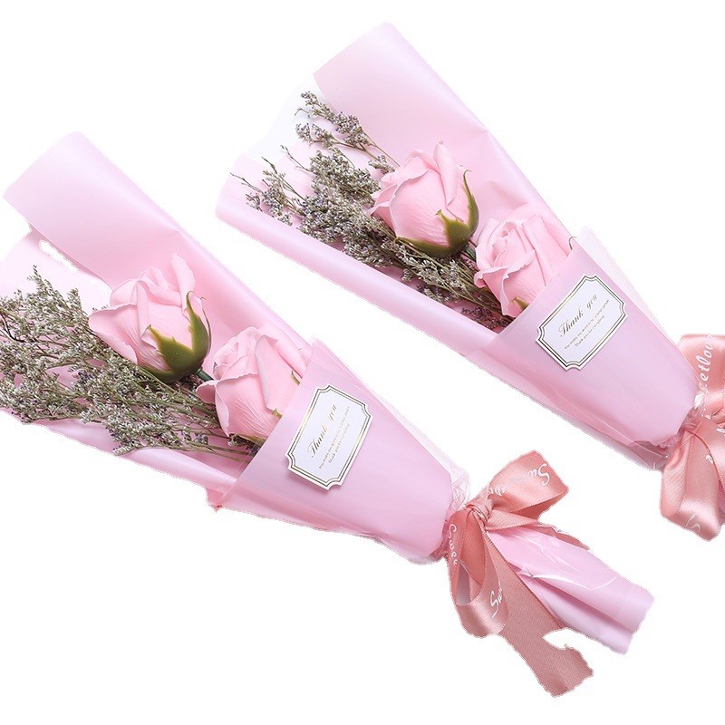 单支玫瑰肥皂花束活动伴手礼生日礼物送女生情人节圣诞礼物