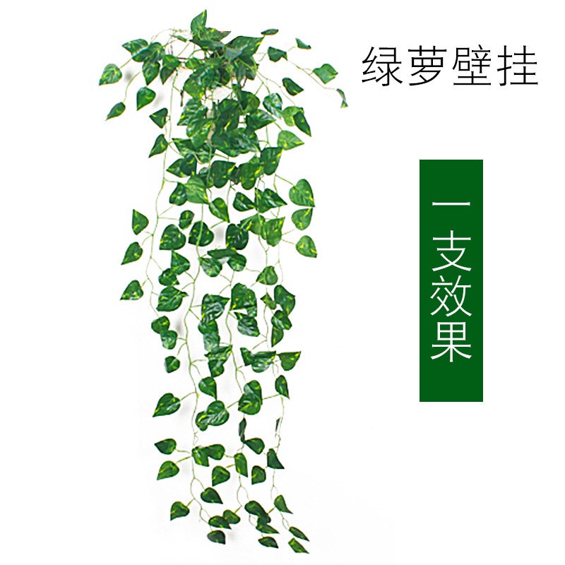 仿真植物藤条叶子壁挂室内家居墙壁美化装饰假藤蔓仿真爬山虎绿萝