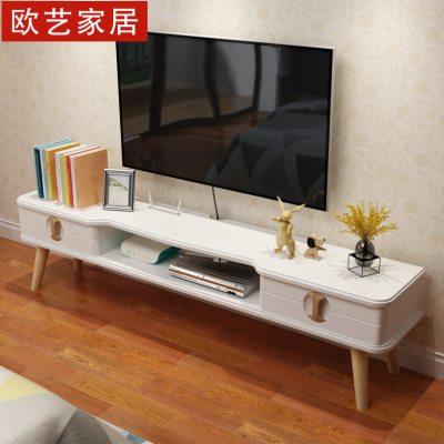 厂家北欧实木电视柜茶几组合现代简约小户型客厅迷你卧室简易地柜