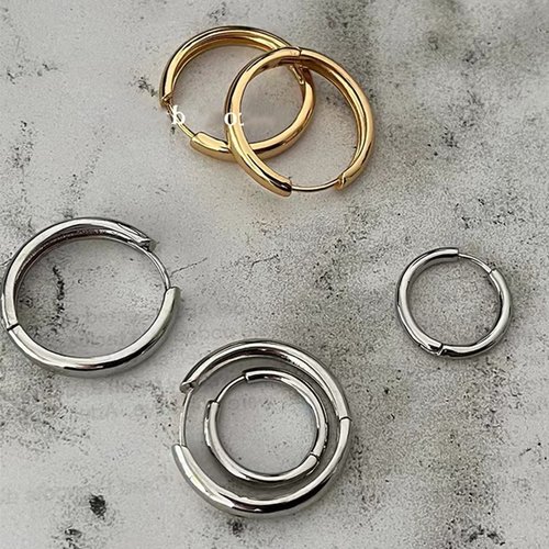 WXLSTUDIO 5/8 10:00 素圈天花板~时尚简约百搭素圈耳环