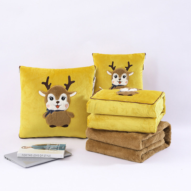 加厚折叠抱枕被子两用冬季珊瑚绒毯子午睡办公室汽车载枕头被,居家布艺,抱枕被,淘宝优惠券,粉丝福利购,淘宝优惠卷