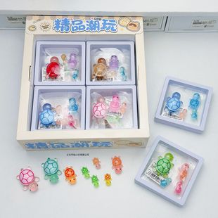2025新款潮流拼装小乌龟叠叠乐动物装饰摆件创意家居对碰玩具