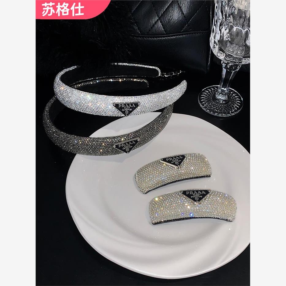 满钻富家千金法式复古发箍头饰女