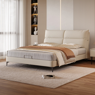 天禧派现代简约软包床卧室大气双人床小户型布艺床主卧大床2025