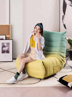 天禧派毛毛虫懒人沙发可躺可睡摇摇椅单人沙发椅阳台休闲椅子009