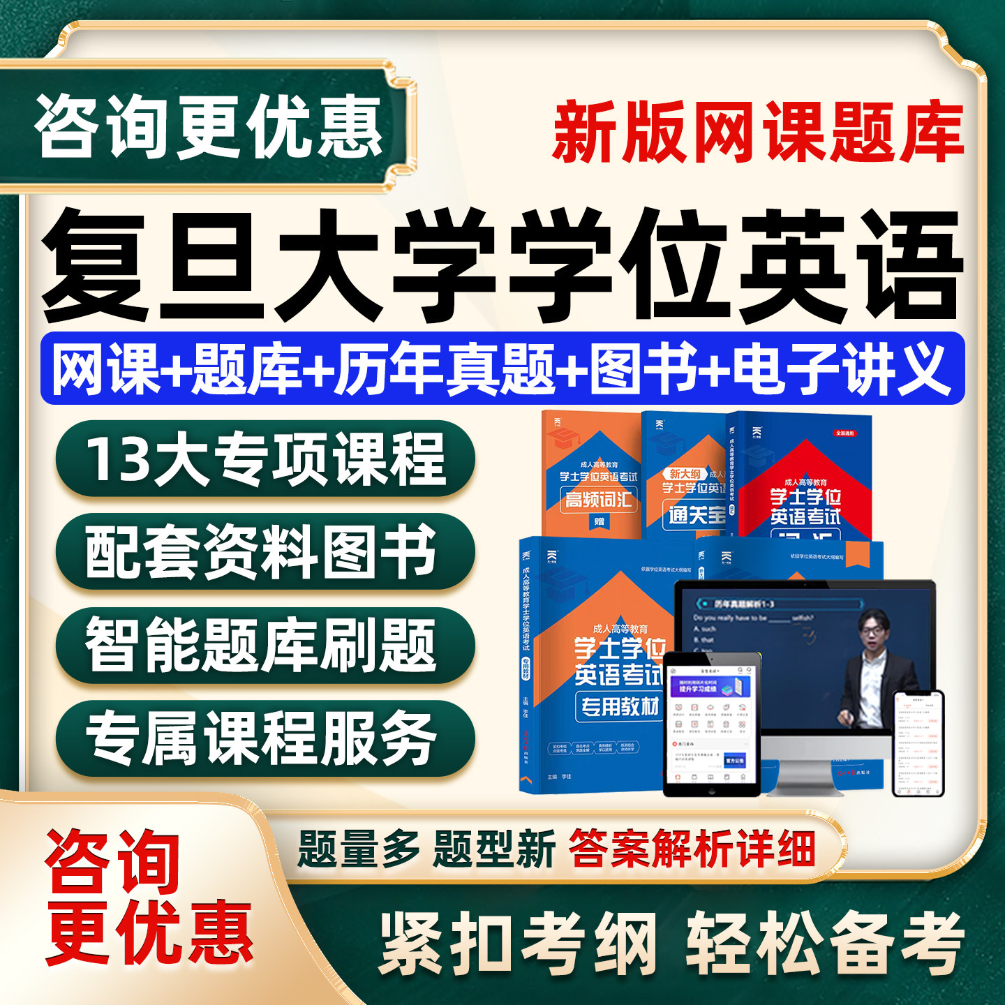 复旦大学学士学位英语网课真题库