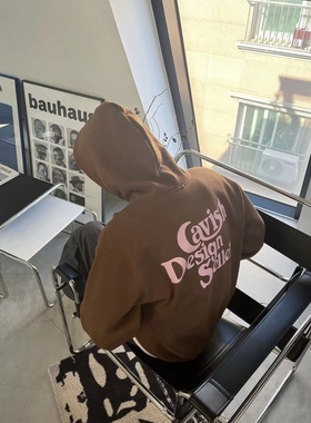 Lonelyheartsclub 韩代同款cavish三色前后字母连帽卫衣帽衫上衣