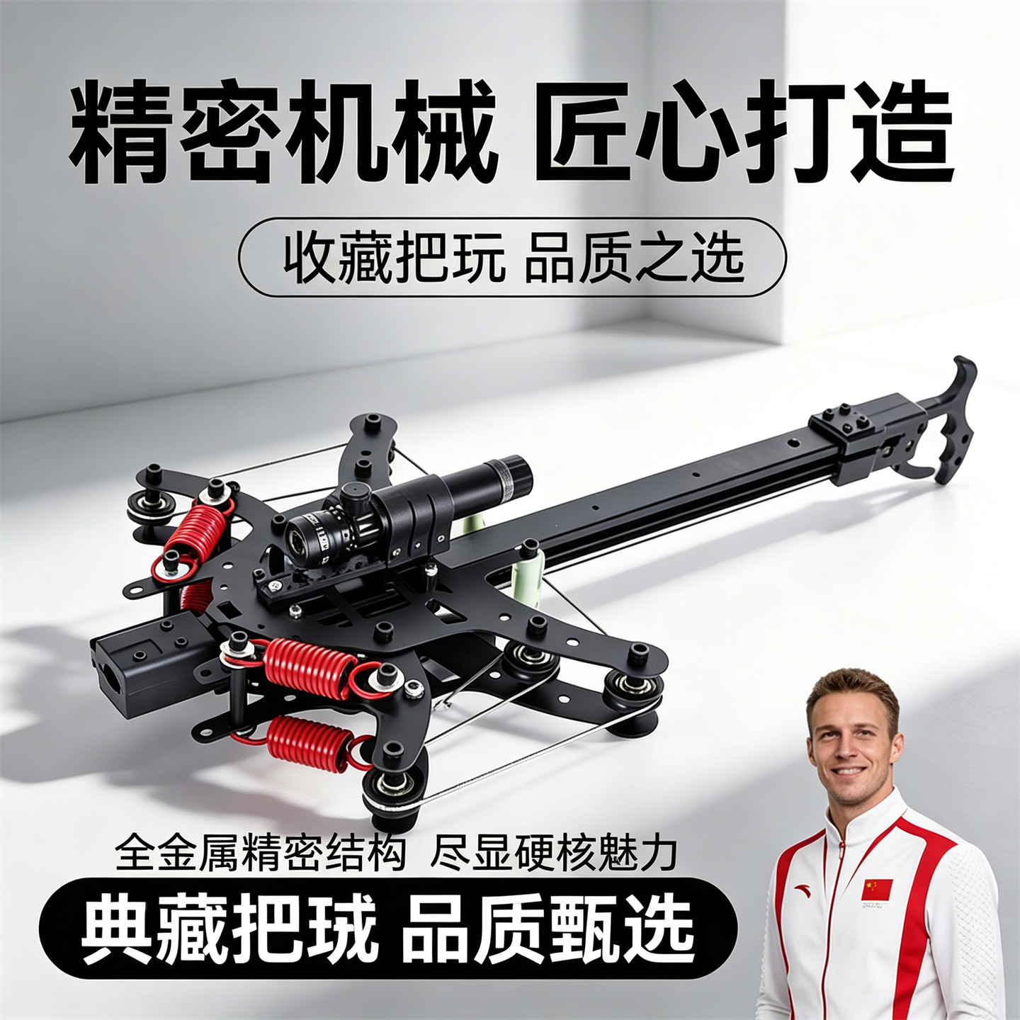 迷你弹弓成年人高精毒蛇专用绿激光小型连发两用复合弓复合精准弓