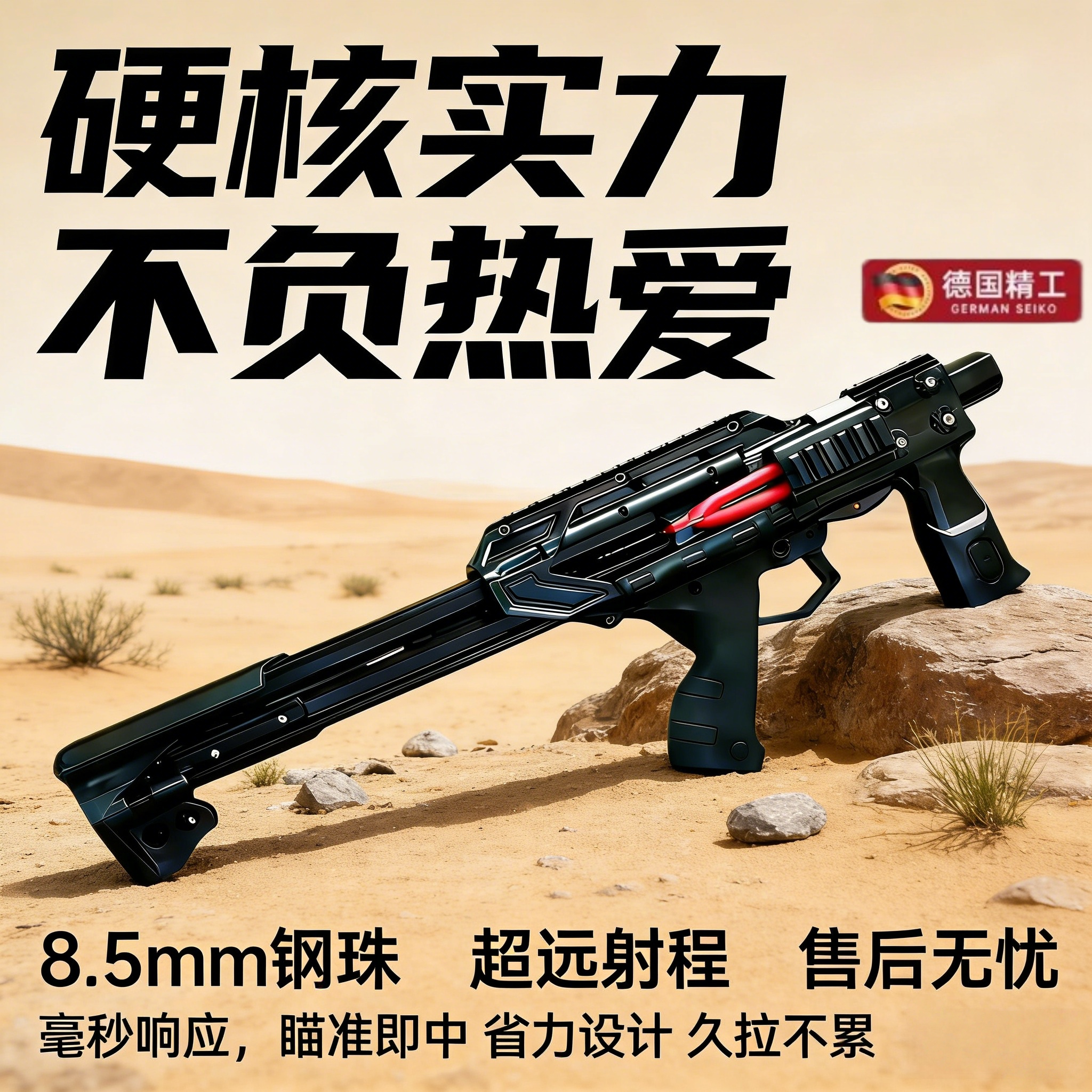 雷神软蛋户外新款高精准复合弓激光连发精准钢珠3D打印玩具枪成人
