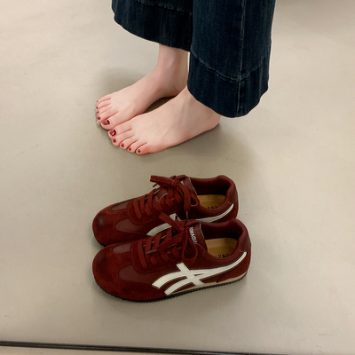 爆款复古厚底德训鞋女款