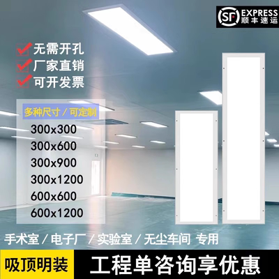 300x1200手术室超薄医院净化灯