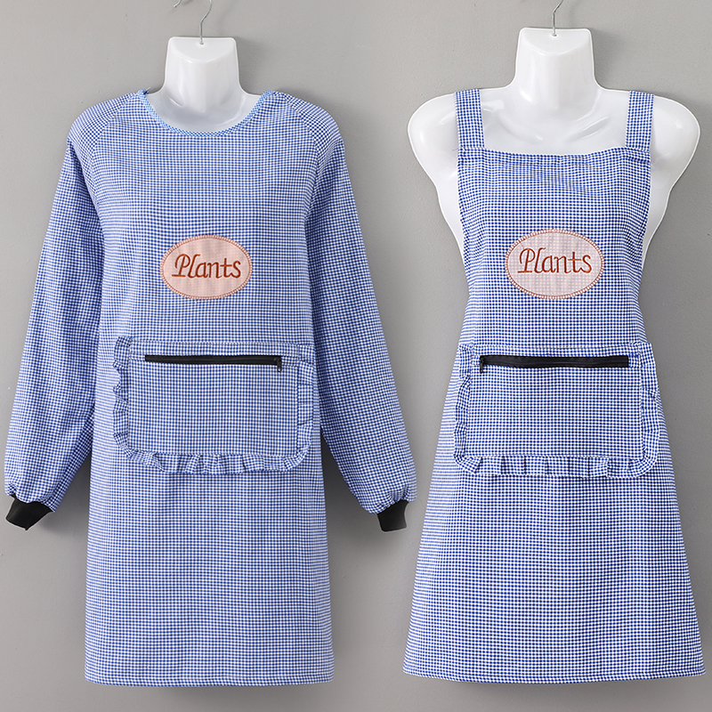 纯棉罩衣反穿衣做饭工作服上班家用干活家务围裙防油防污洗菜