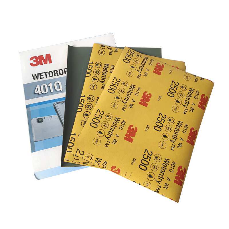 3M401Q美容砂纸2500目精细打磨汽车漆面划痕补漆水磨抛光水砂纸