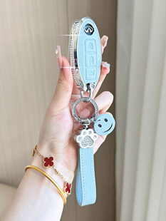 Qx80钻石金属车壳扣 Q50L 适用于英菲尼迪钥匙扣Qx50 Qx60高端女款