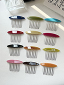 韩国FranceHandmade公主头倒插梳简约盘发丸子头刘海碎发侧边发卡