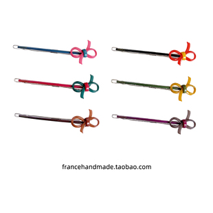 韩国正品GRAIN de BEAUTE蝴蝶结一字夹盘发夹子大号马尾夹按扣夹