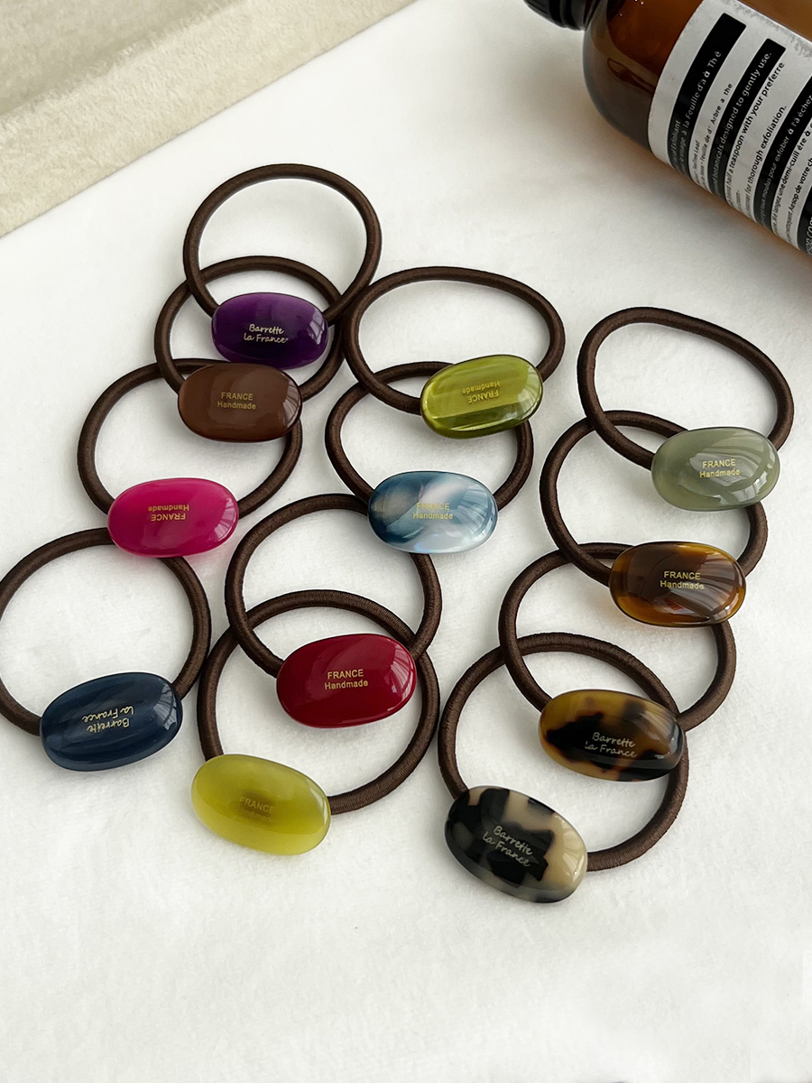 小椭圆发绳橡皮筋法式