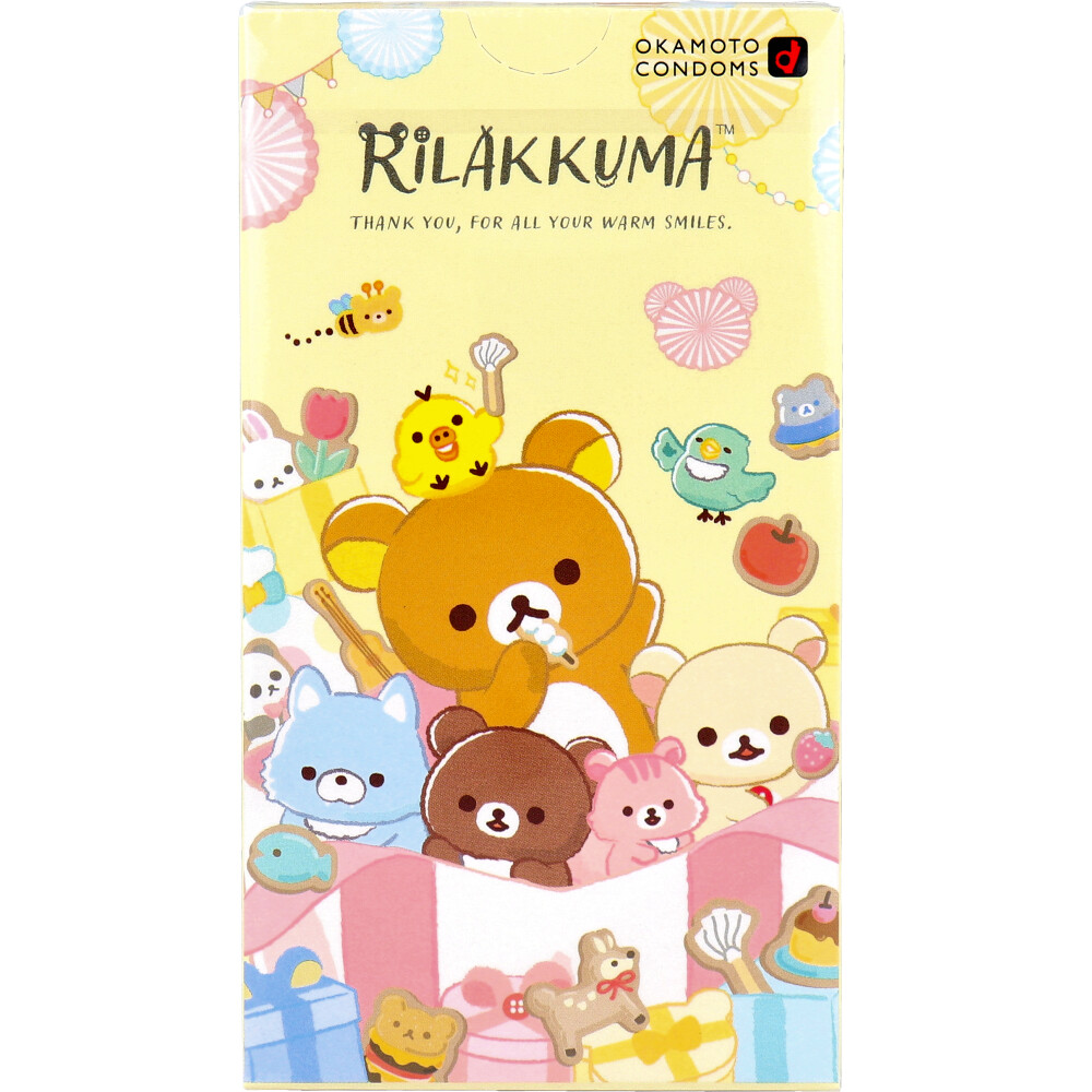 日本冈本OKAMOTO轻松贝利熊粉萌宠可爱超多润滑避孕套安全套10只