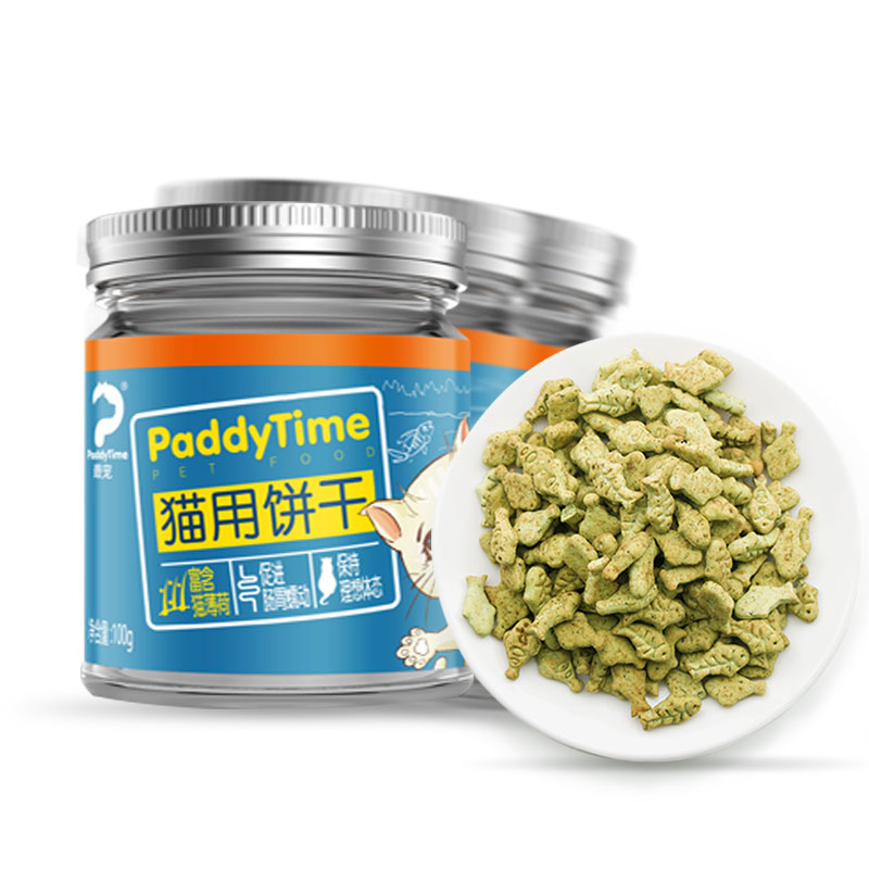 澳洲品牌 最宠(paddytime)猫零食 猫草薄荷吞拿鱼饼干100g*3罐宠 宠物/宠物食品及用品 猫零食罐 原图主图