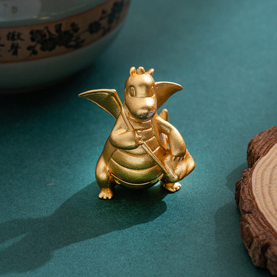 铜卡通黄金色神奇宝贝快装饰摆件