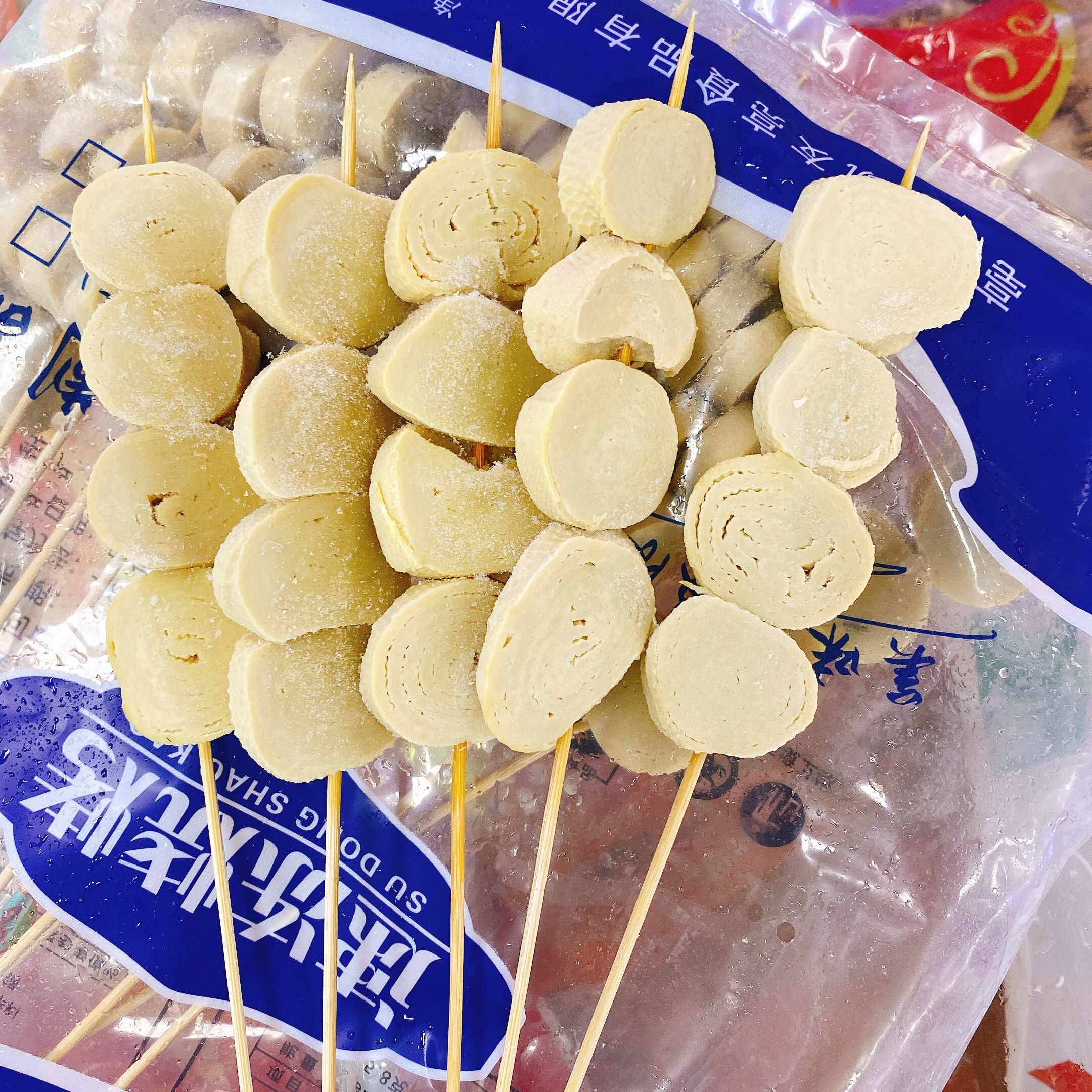 素鸡串20串一包豆腐串烧烤油炸麻辣烫涮串小吃火锅食材新鲜商用