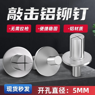 合页修复钉 到手50个 新型击芯铆钉 铁板铁皮半圆头铆钉