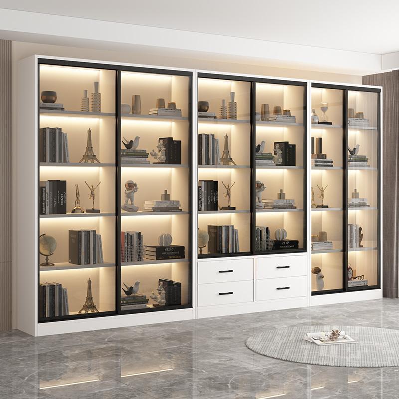 金斗满仓实木定制储物收纳书柜