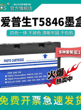 适用爱普生T5846 四色一体墨盒 B382C墨盒 EPSON PICTUREMATE  PM 260专用喷墨打印机墨盒 T5846墨盒 PM 260