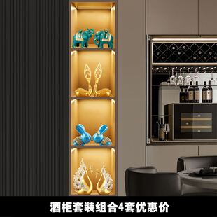 家里高端大气上档次摆件家居客厅酒柜装饰品轻奢高档电视柜子套i.