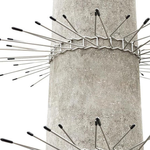 防貂带防松鼠刺电线杆树木304不锈钢防爬刺驱赶老鼠黄鼠狼