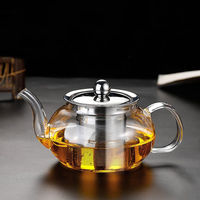 禾艾苏（heisou）高硼硅玻璃茶壶304不锈钢内胆沏茶壶花茶壶耐高