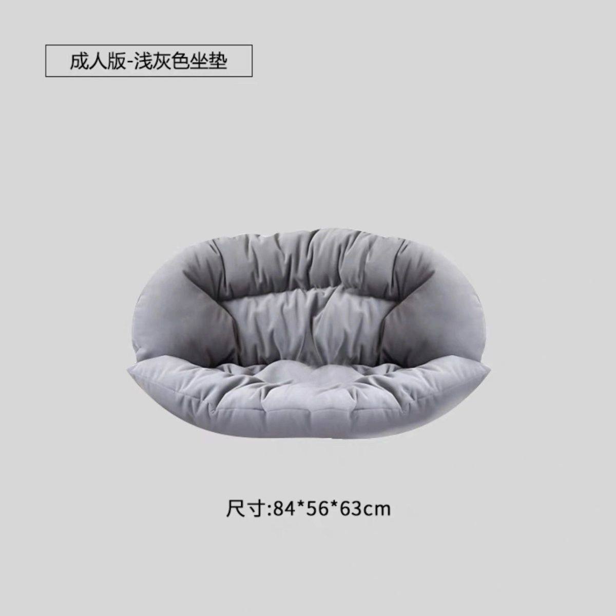 ns北欧现代简约设计师民宿粗腿大象象腿椅子坐垫垫子棉垫圆形