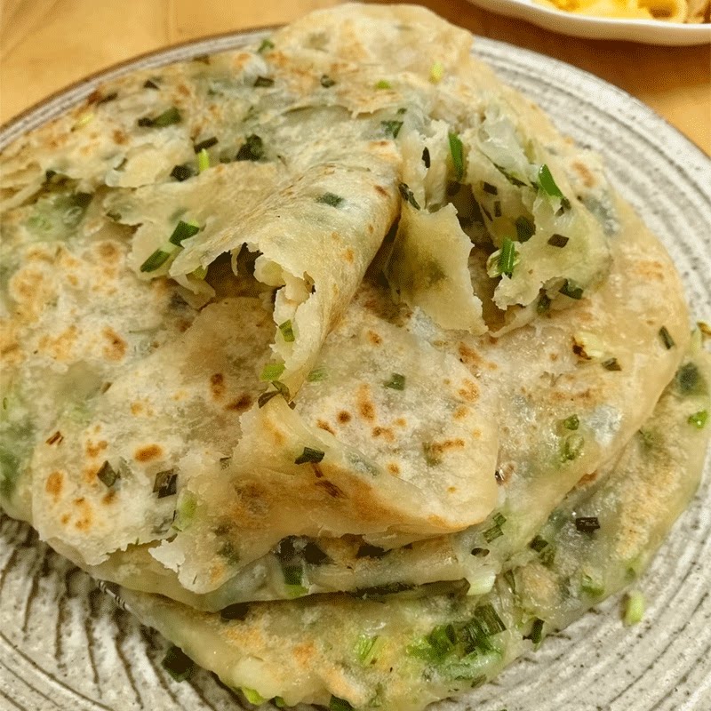 【手工制作】无猪油葱油饼原味香酥手工传统松软鲜香浓郁健康代餐