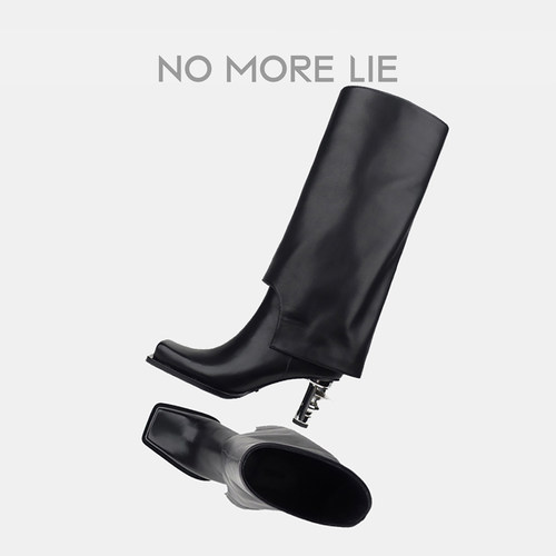 直述NOMORELIE雕塑建筑感裤管靴