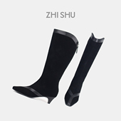 Deco高跟长靴麂皮 Art 佳雪佳敏直播精选 直述ZHISHU25秋冬新品